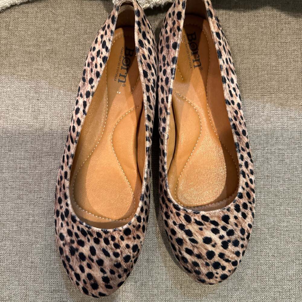 Born Animal Print Ballet Flat Adour